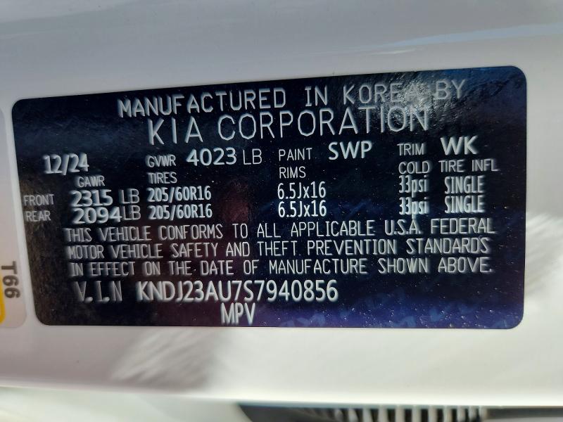 Продаж на аукціоні авто 2025 Kia Soul, vin: KNDJ23AU7S7940856, номер лоту: 60129206