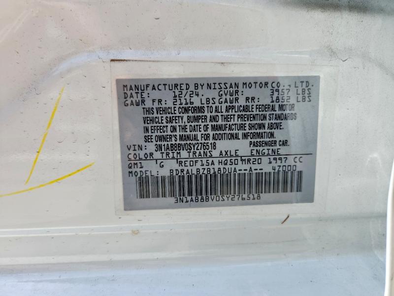 61411266 :رقم المزاد ، 3N1AB8BV0SY276518 vin ، 2025 Nissan Sentra مزاد بيع