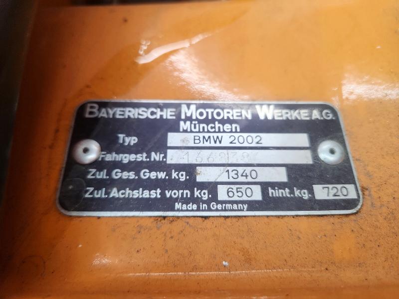 Aukcja sprzedaży 1969 Bmw 2002, vin: 1668386, numer aukcji: 58493816