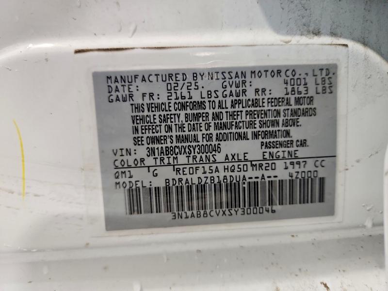 Продаж на аукціоні авто 2025 Nissan Sentra, vin: 3N1AB8CVXSY300046, номер лоту: 61070786