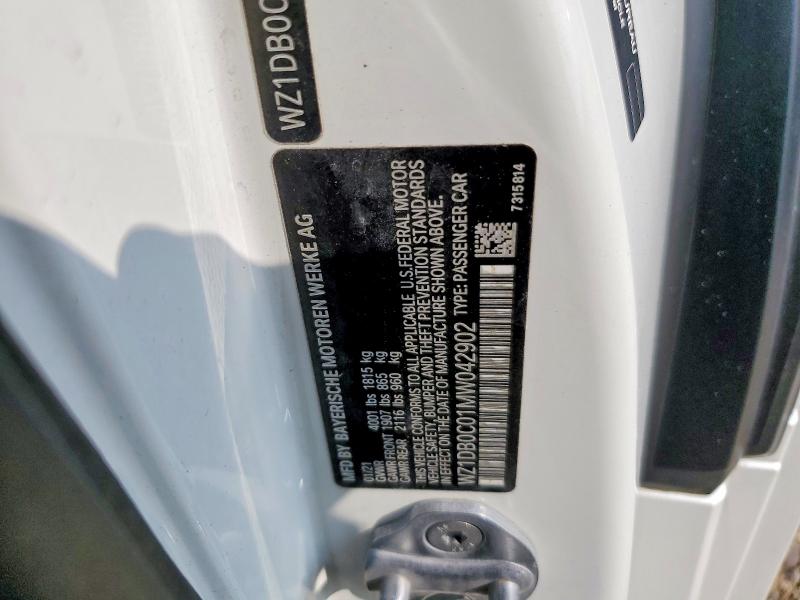 2021 Toyota Gr Supra მანქანა იყიდება აუქციონზე, vin: WZ1DB0C01MW042902, აუქციონის ნომერი: 58908776
