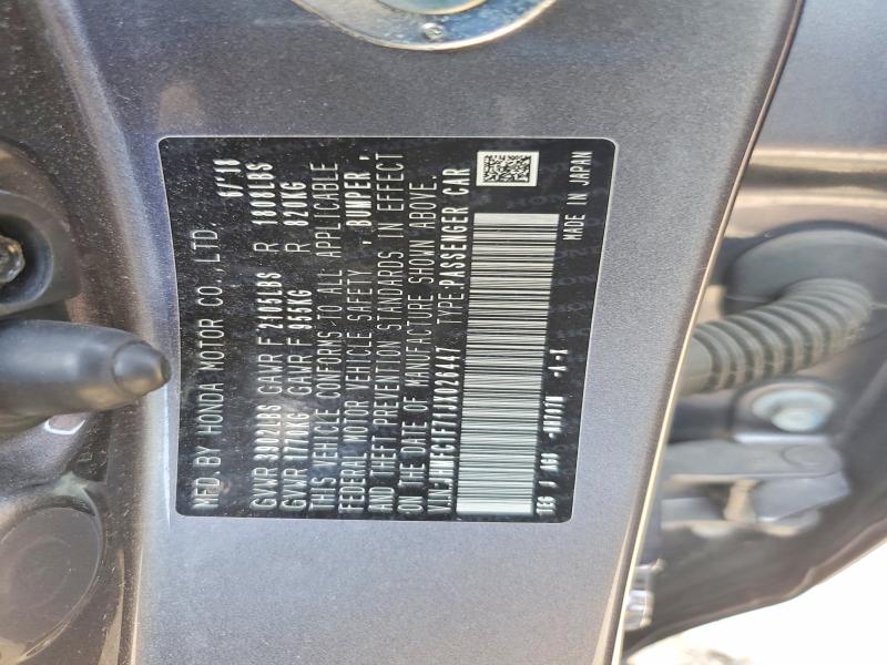 Продажа на аукционе авто 2018 Honda Civic, vin: JHMFC1F71JX026447, номер лота: 62680206