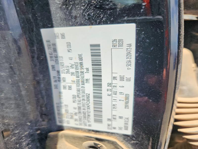 Aukcja sprzedaży 2019 Ford F150, vin: 1FTFW1E1XKFC60602, numer aukcji: 63522686