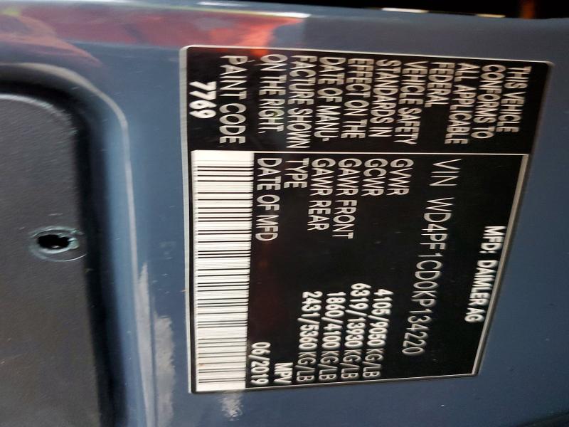 Aukcja sprzedaży 2019 Mercedes-benz Sprinter, vin: WD4PF1CD0KP134220, numer aukcji: 60993946