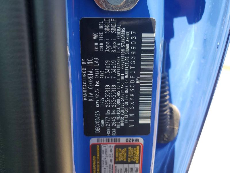 Продажа на аукционе авто 2026 Kia Sportage, vin: 5XYK6CDF1TG399037, номер лота: 59681416
