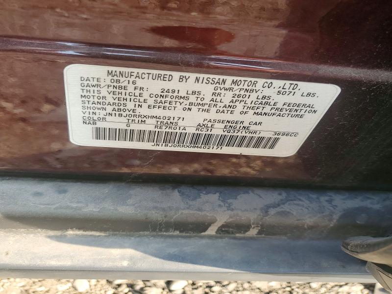Auction sale of the 2017 Infiniti Qx50, vin: JN1BJ0RRXHM402171, lot number: 61407766