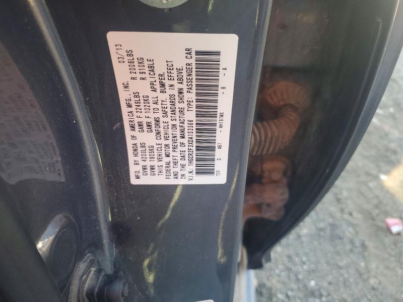 2013 Honda Accord მანქანა იყიდება აუქციონზე, vin: 1HGCR2F3XDA153566, აუქციონის ნომერი: 59847456