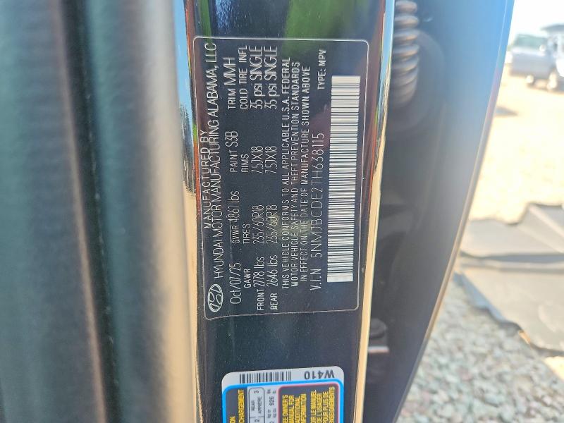 Продаж на аукціоні авто 2026 Hyundai Tucson, vin: 5NMJBCDE2TH638115, номер лоту: 62135306
