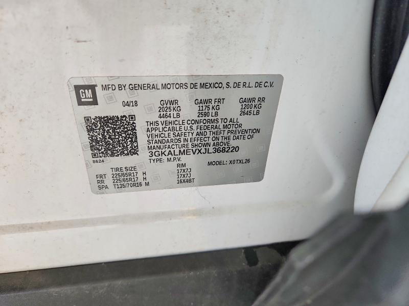 Aukcja sprzedaży 2018 Gmc Terrain, vin: 3GKALMEVXJL368220, numer aukcji: 61113996