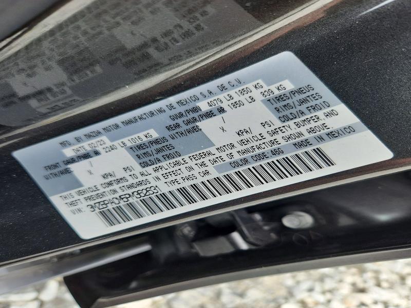 62866396 :رقم المزاد ، 3MZBPACM5PM362631 vin ، 2023 Mazda 3 مزاد بيع