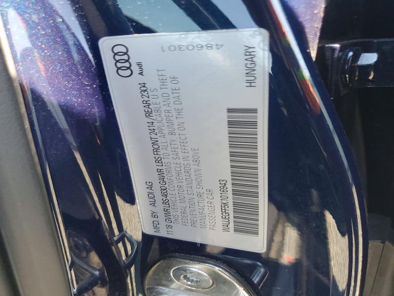 Продаж на аукціоні авто 2019 Audi A3, vin: WAUJEGFF5K1016943, номер лоту: 61856236