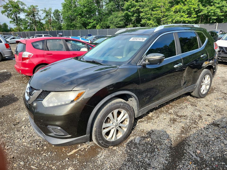 Auction sale of the 2016 Nissan Rogue, vin: KNMAT2MV8GP643257, lot number: 60501476