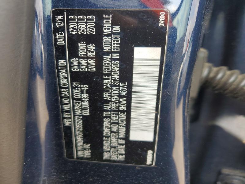 Aukcja sprzedaży 2015 Volvo S60, vin: YV140MFK7F2355272, numer aukcji: 63470236
