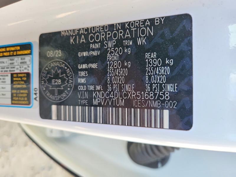 Aukcja sprzedaży 2024 Kia Ev6, vin: KNDC4DLCXR5168758, numer aukcji: 60991196