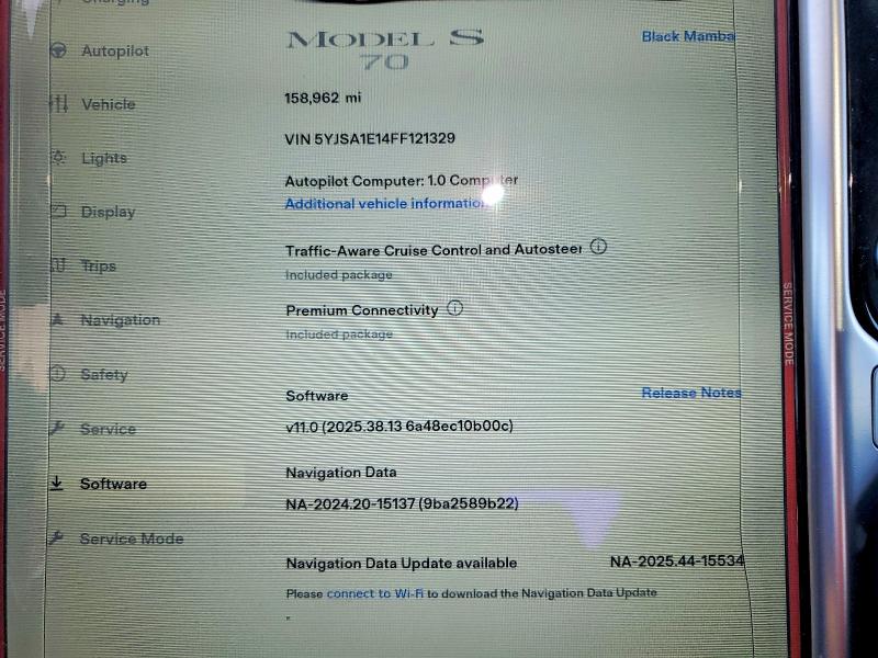 Aukcja sprzedaży 2015 Tesla Model S, vin: 5YJSA1E14FF121329, numer aukcji: 62869136