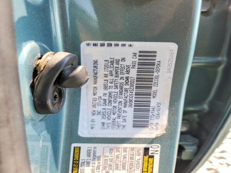 2005 Toyota Corolla მანქანა იყიდება აუქციონზე, vin: 1NXBR32E45Z385017, აუქციონის ნომერი: 61427696