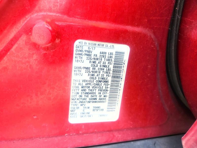 Aukcja sprzedaży 2017 Nissan Rogue, vin: JN8AT2MT9HW398897, numer aukcji: 60577576