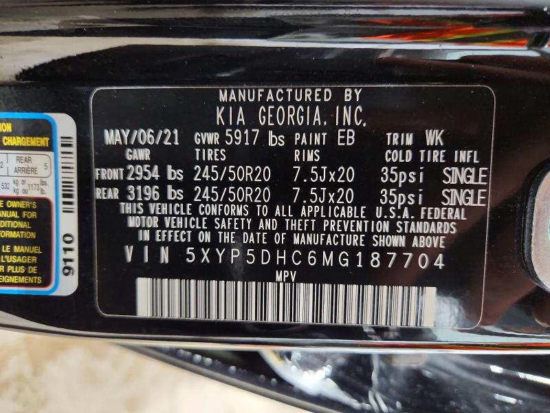 Продаж на аукціоні авто 2021 Kia Telluride, vin: 5XYP5DHC6MG187704, номер лоту: 59538136