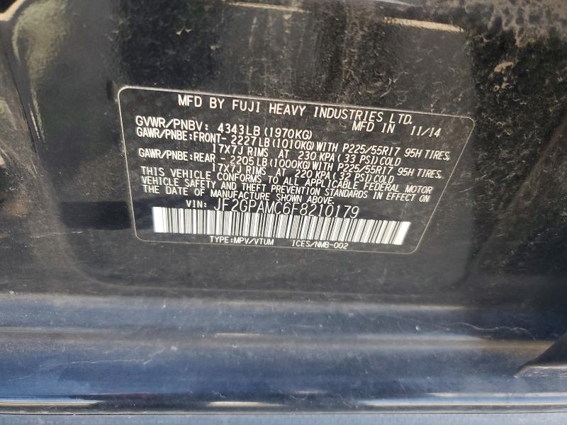 Aukcja sprzedaży 2015 Subaru Xv Crosstrek, vin: JF2GPAMC6F8210179, numer aukcji: 60440306