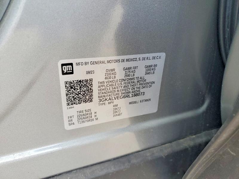 60681776 :رقم المزاد ، 3GKALVEG6RL188073 vin ، 2024 Gmc Terrain مزاد بيع