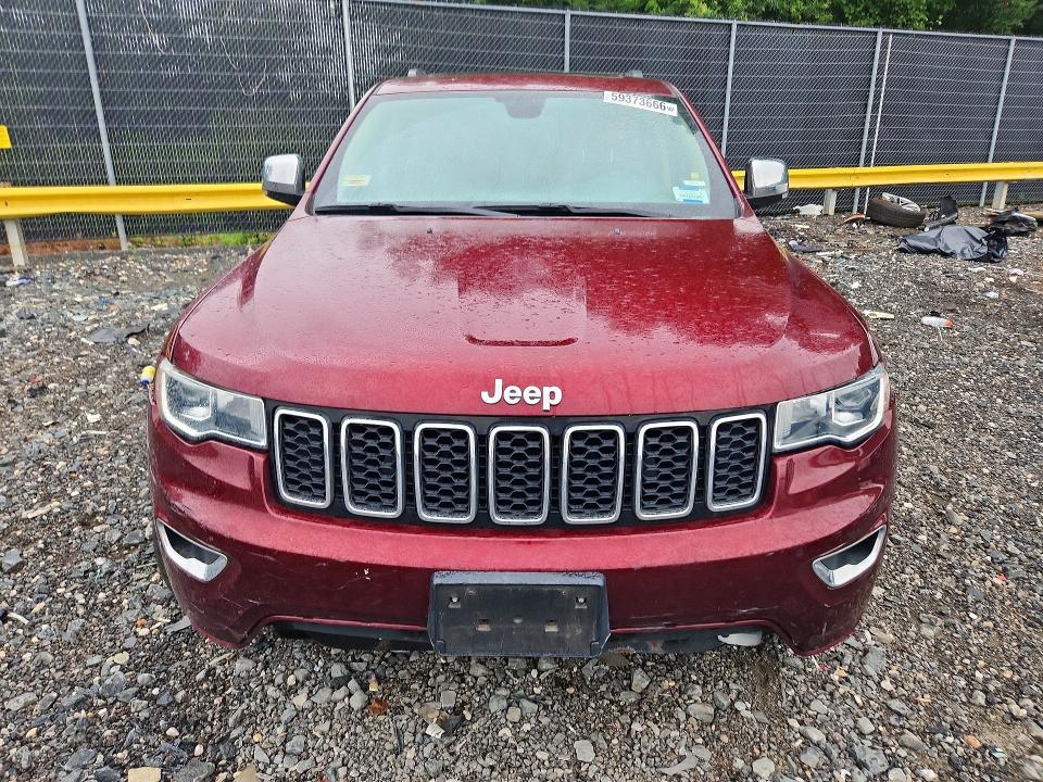 2017 Jeep Grand Cherokee მანქანა იყიდება აუქციონზე, vin: 1C4RJFBG2HC827588, აუქციონის ნომერი: 59373666