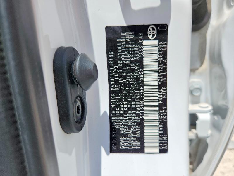 Продаж на аукціоні авто 2024 Toyota Corolla, vin: 5YFS4MCE8RP178852, номер лоту: 60651496
