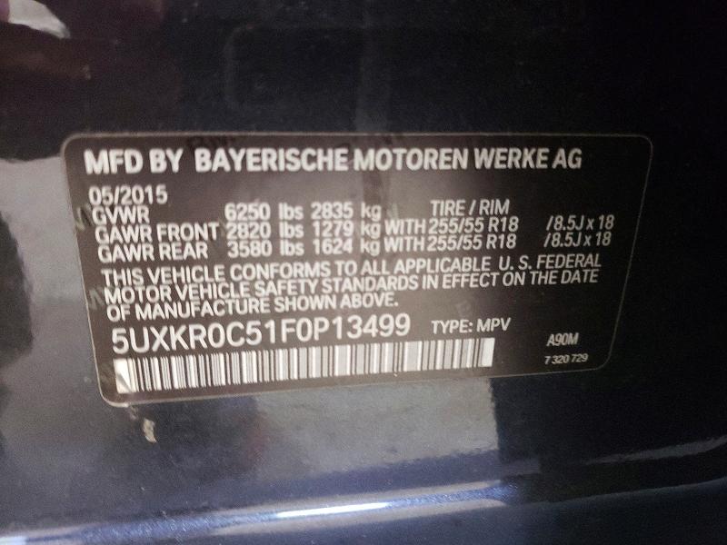 Aukcja sprzedaży 2015 Bmw X5, vin: 5UXKR0C51F0P13499, numer aukcji: 60630156