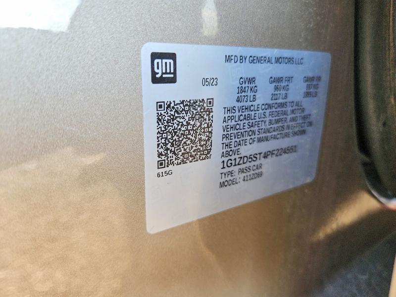 Aukcja sprzedaży 2023 Chevrolet Malibu, vin: 1G1ZD5ST4PF224551, numer aukcji: 59672716