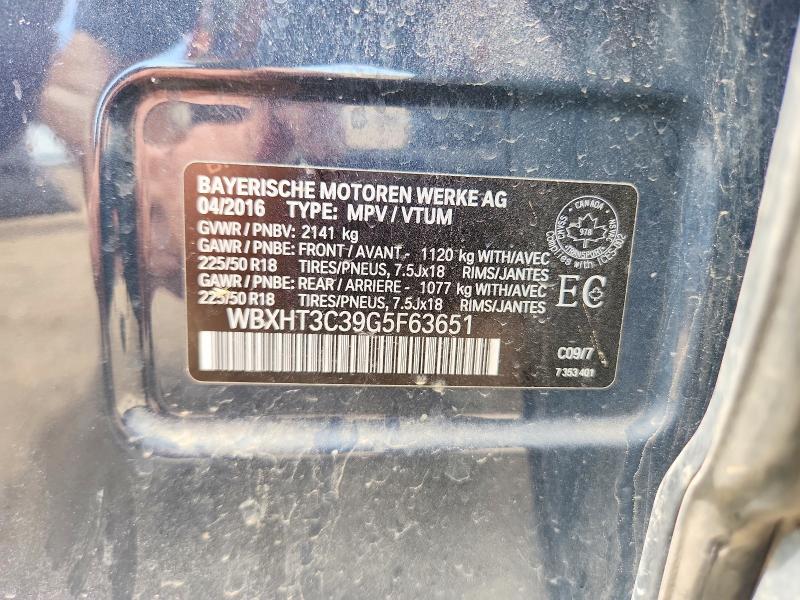 Продажа на аукционе авто 2016 Bmw X1, vin: WBXHT3C39G5F63651, номер лота: 59745356
