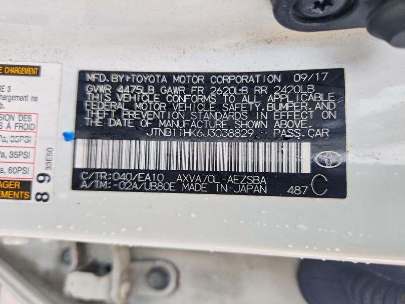 Продажа на аукционе авто 2018 Toyota Camry, vin: JTNB11HK6J3038829, номер лота: 60446326