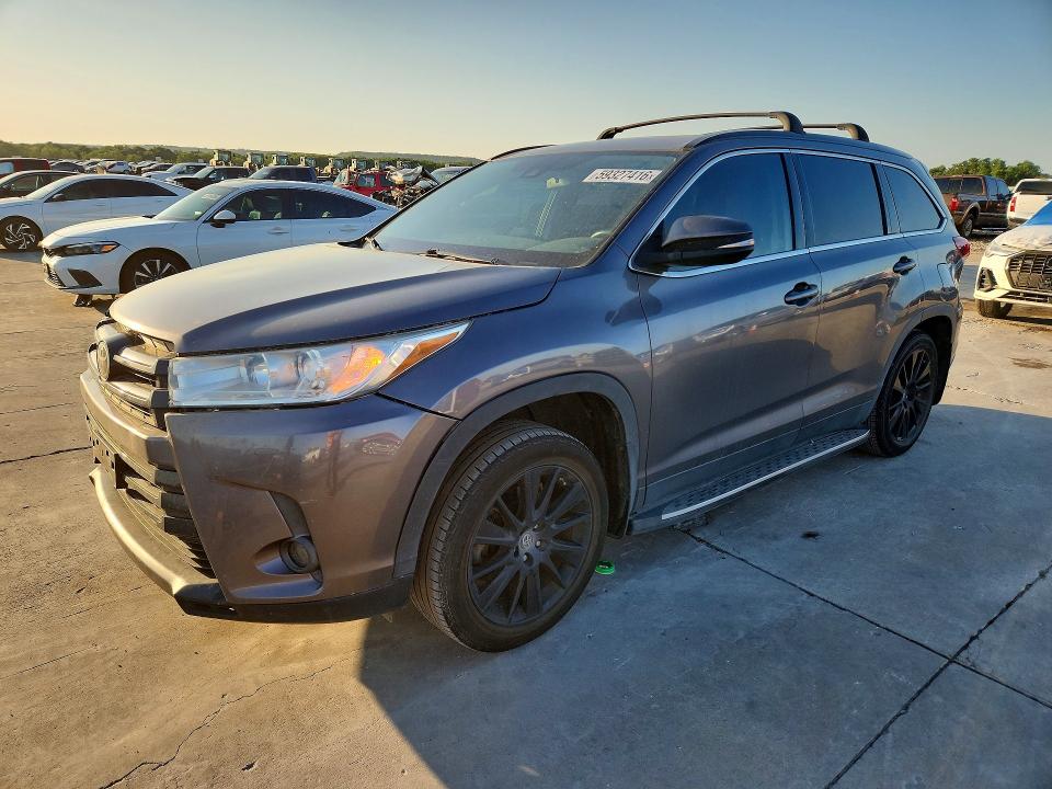 59327416 :رقم المزاد ، 5TDKZRFH0KS570063 vin ، 2019 Toyota Highlander مزاد بيع