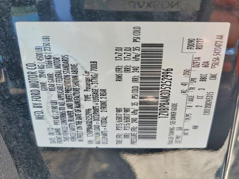 2013 Ford Mustang მანქანა იყიდება აუქციონზე, vin: 1ZVBP8AM3D5252996, აუქციონის ნომერი: 63016326