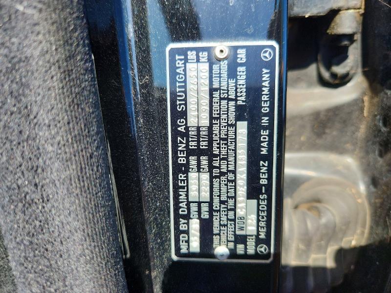 1989 Mercedes-benz 560 მანქანა იყიდება აუქციონზე, vin: WDBCA39E0KA485178, აუქციონის ნომერი: 61430356