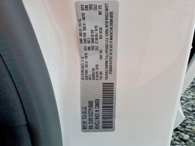 Aukcja sprzedaży 2026 Chrysler Pacifica, vin: 2C4RC1GG3TR180480, numer aukcji: 62505636