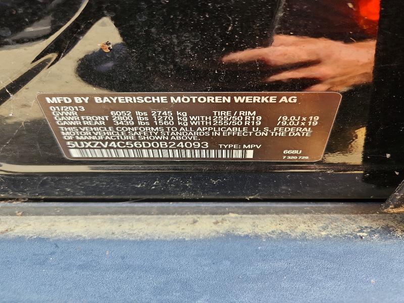 Aukcja sprzedaży 2013 Bmw X5, vin: 5UXZV4C56D0B24093, numer aukcji: 63373636