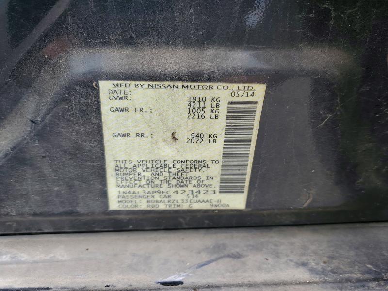 Продаж на аукціоні авто 2014 Nissan Altima, vin: 1N4AL3AP9EC423423, номер лоту: 60435316