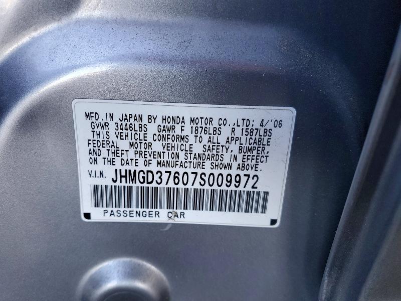 Продаж на аукціоні авто 2007 Honda Fit, vin: JHMGD37607S009972, номер лоту: 62325456