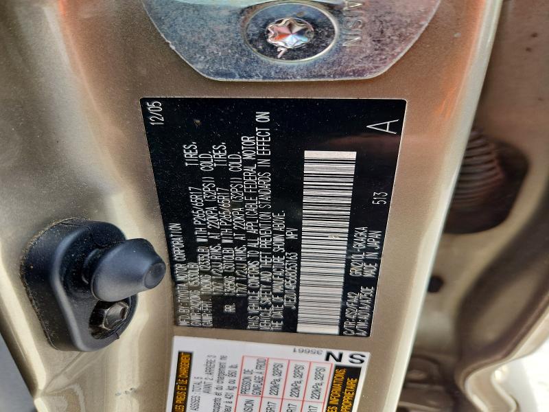 Aukcja sprzedaży 2006 Toyota 4runner, vin: JTEZU14R568053163, numer aukcji: 62038196