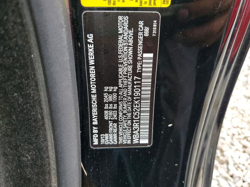 2014 Bmw 435 მანქანა იყიდება აუქციონზე, vin: WBA3R1C52EK190117, აუქციონის ნომერი: 63224366