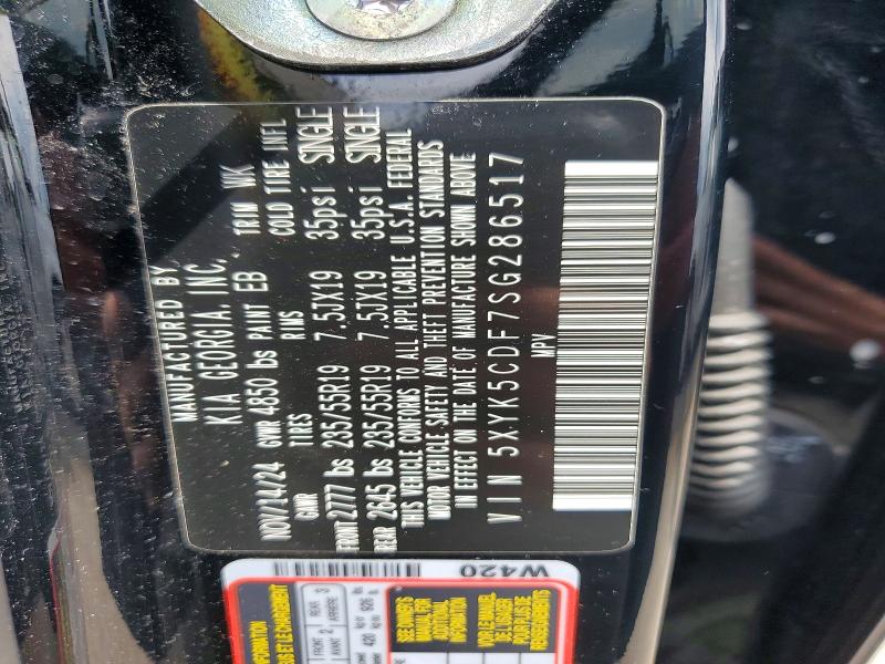 61014956 :رقم المزاد ، 5XYK5CDF7SG286517 vin ، 2025 Kia Sportage مزاد بيع