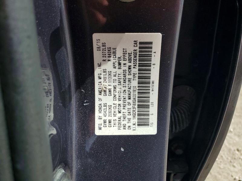 Продаж на аукціоні авто 2016 Honda Accord, vin: 1HGCR3F8XGA001910, номер лоту: 61530216
