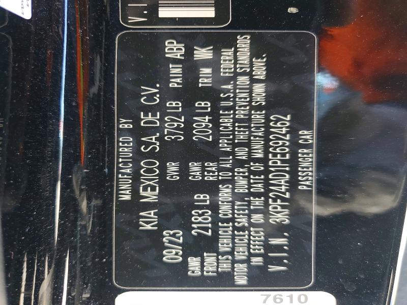 Aukcja sprzedaży 2023 Kia Forte, vin: 3KPF24AD1PE692462, numer aukcji: 62652066