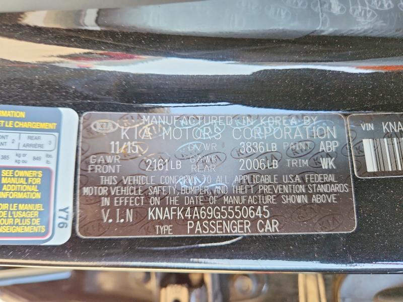 Продаж на аукціоні авто 2016 Kia Forte, vin: KNAFK4A69G5550645, номер лоту: 62478456