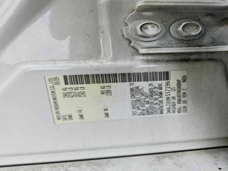 2009 Nissan Altima მანქანა იყიდება აუქციონზე, vin: 1N4AL21EX9N557196, აუქციონის ნომერი: 60833836