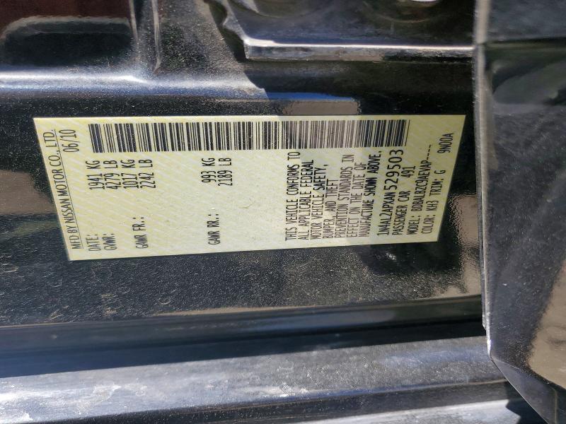 Aukcja sprzedaży 2010 Nissan Altima, vin: 1N4AL2APXAN529503, numer aukcji: 62117566