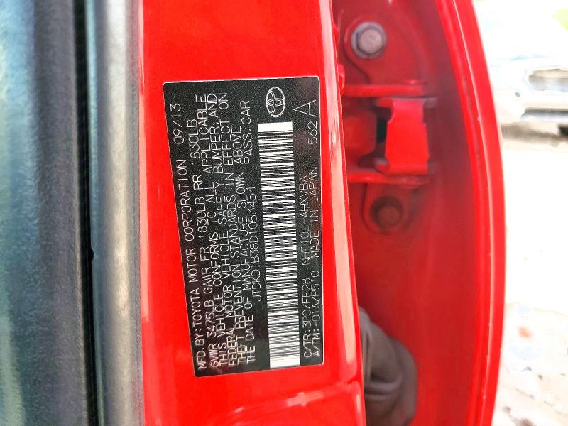 Продажа на аукционе авто 2013 Toyota Prius C, vin: JTDKDTB38D1053454, номер лота: 61616296