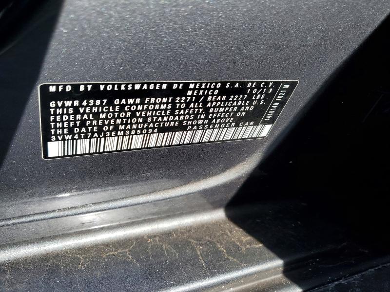 Aukcja sprzedaży 2014 Volkswagen Jetta, vin: 3VW4T7AJ3EM385094, numer aukcji: 58389106
