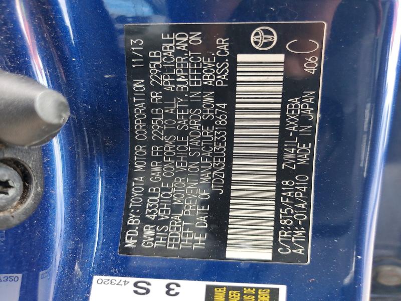 2014 Toyota Prius V მანქანა იყიდება აუქციონზე, vin: JTDZN3EU3E3318674, აუქციონის ნომერი: 59921586