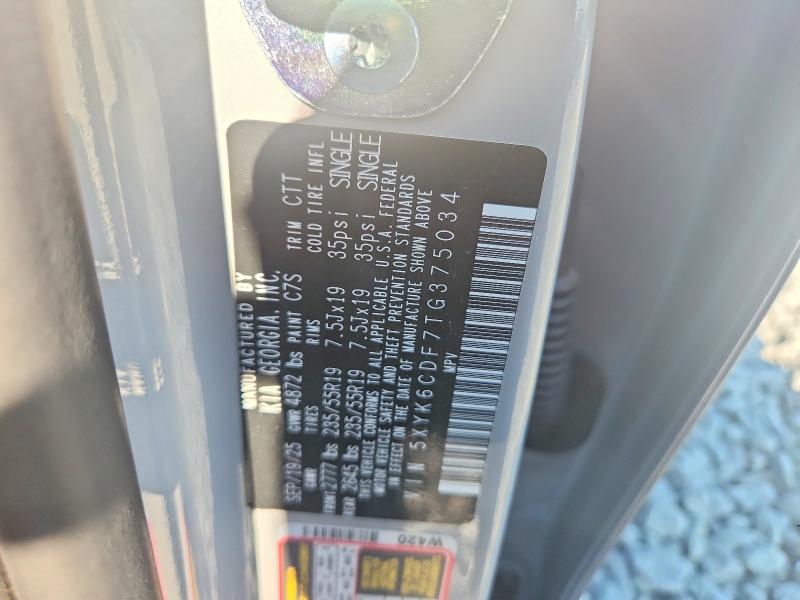Aukcja sprzedaży 2026 Kia Sportage, vin: 5XYK6CDF7TG375034, numer aukcji: 59952066
