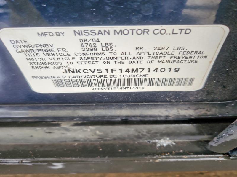 Продаж на аукціоні авто 2004 Infiniti G35, vin: JNKCV51F14M714019, номер лоту: 60990206